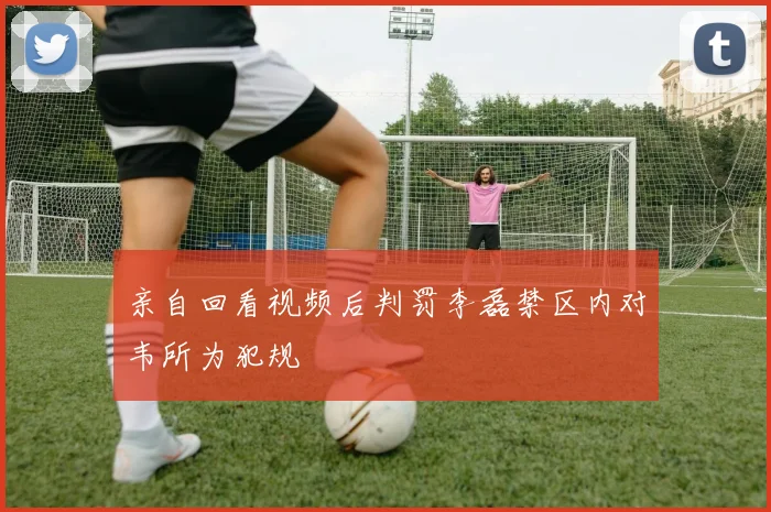 亲自回看视频后判罚李磊禁区内对韦所为犯规