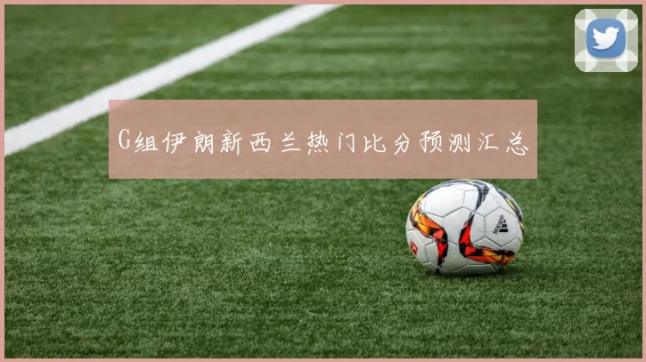 G组伊朗新西兰热门比分预测汇总